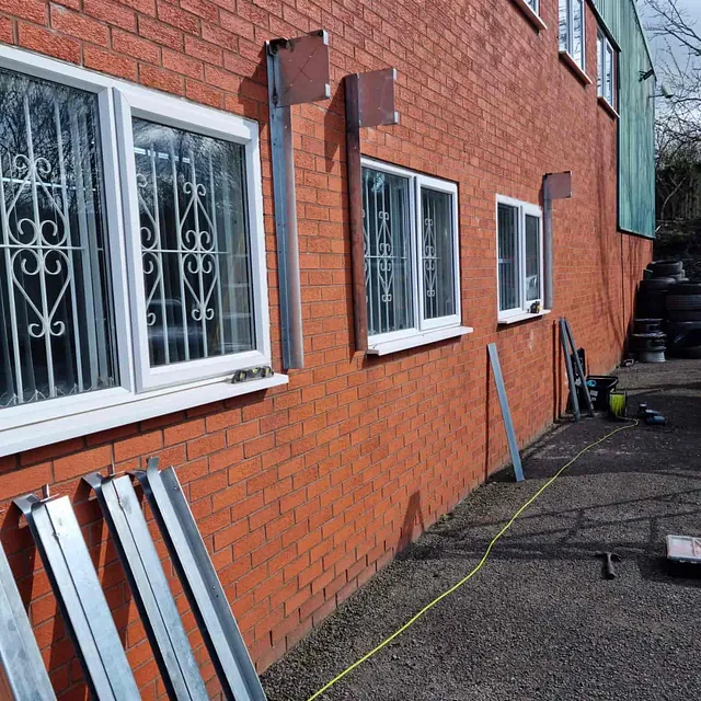 galvanised window shutters