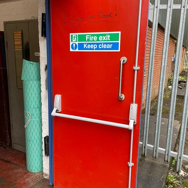 Repair to a panic bar system - Walsall based company