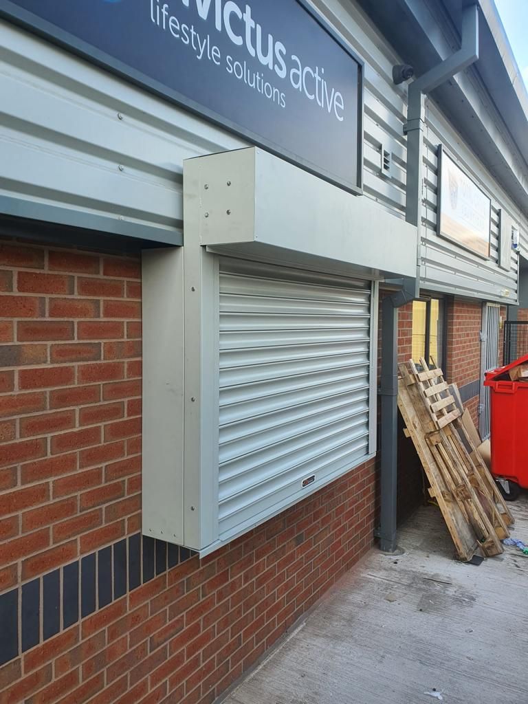 Powder coated doors for added security at a site in Willenhall