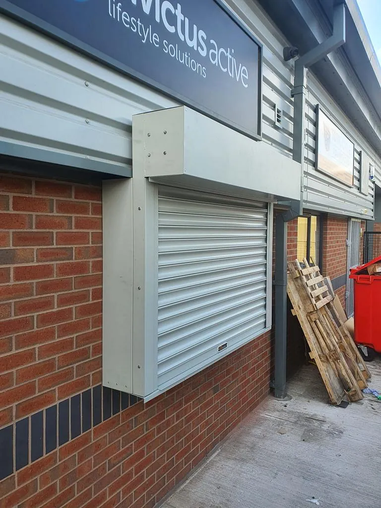 Powder coated doors for added security at a site in Willenhall