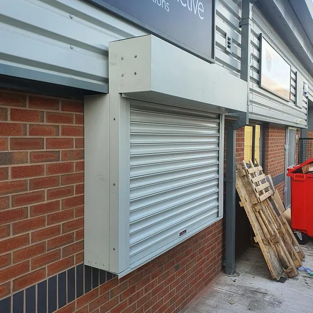 Powder coated doors for added security at a site in Willenhall