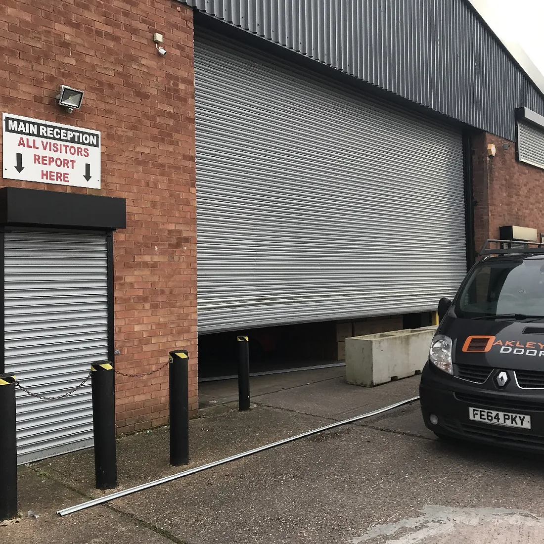 Roller shutter and van