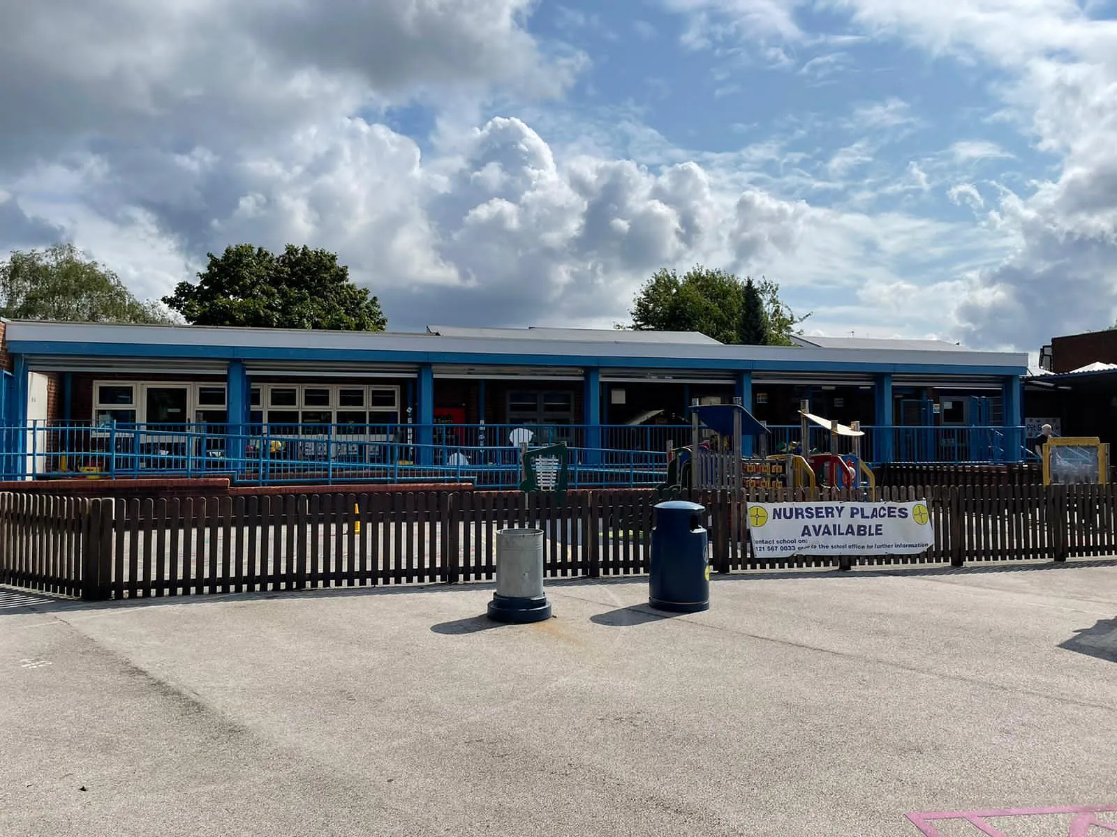 Transparent polycarbonate transpalink shutter at school