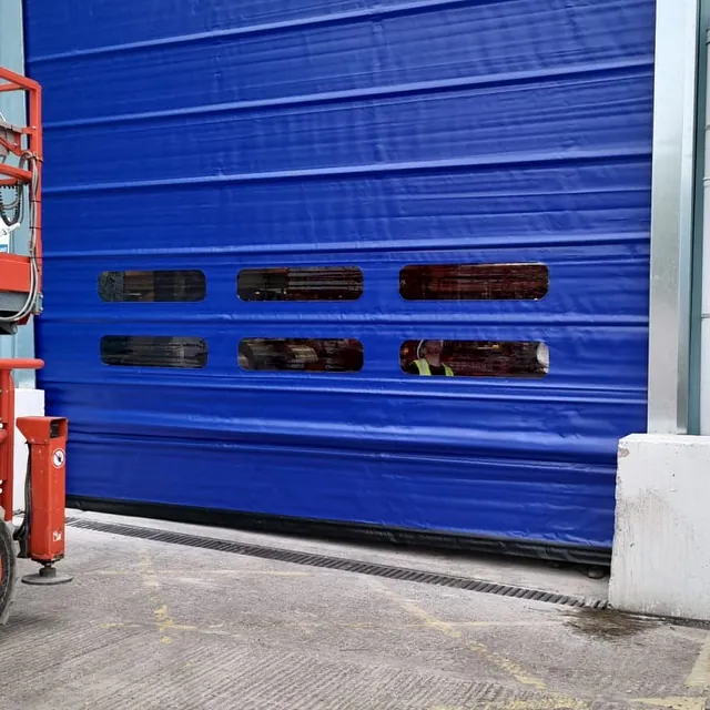 high speed door install