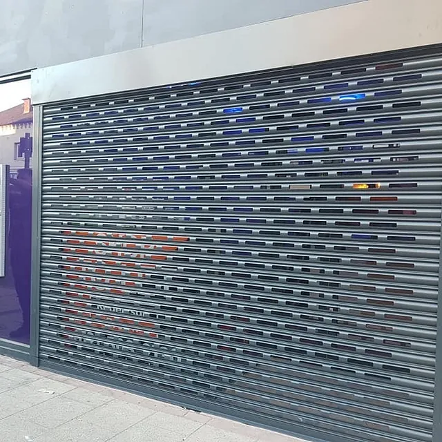Perforated lath - shop roller shutter