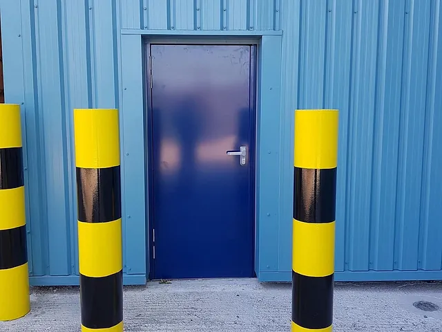 Steel security doors