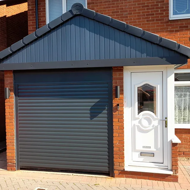 Anthracite garage door fitted in Halesowen