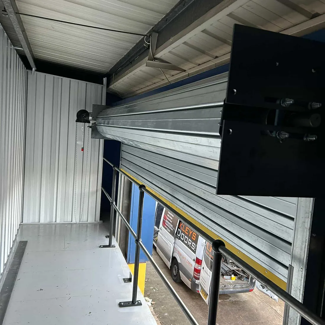 Galvanised roller shutter
