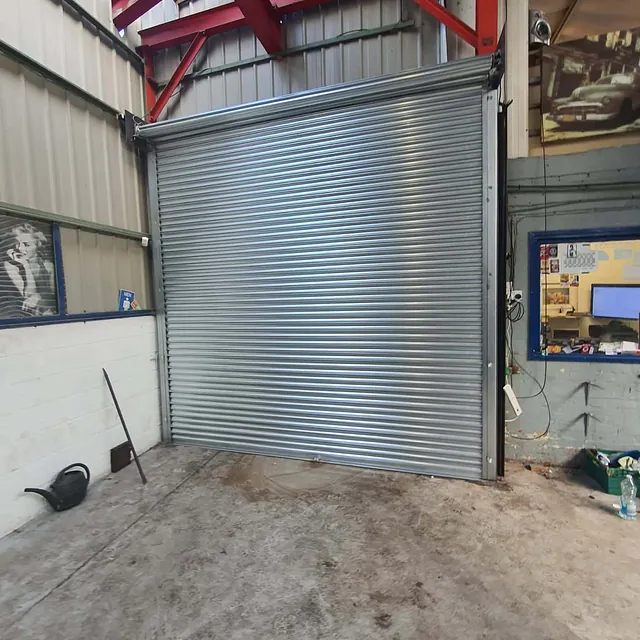 galvanised door