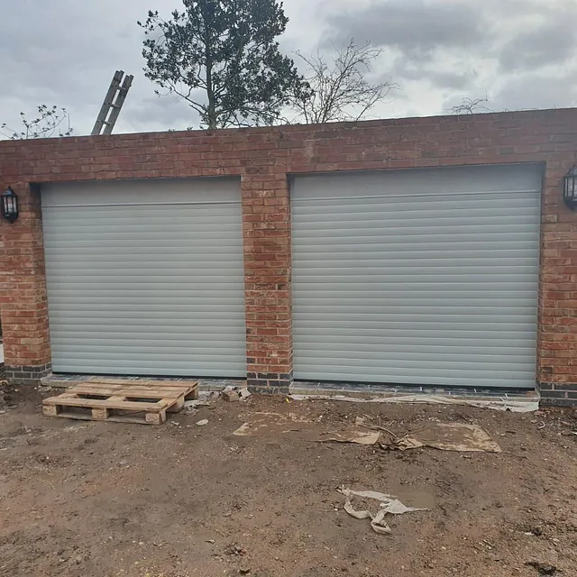 grey garage door
