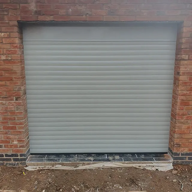 grey garage door