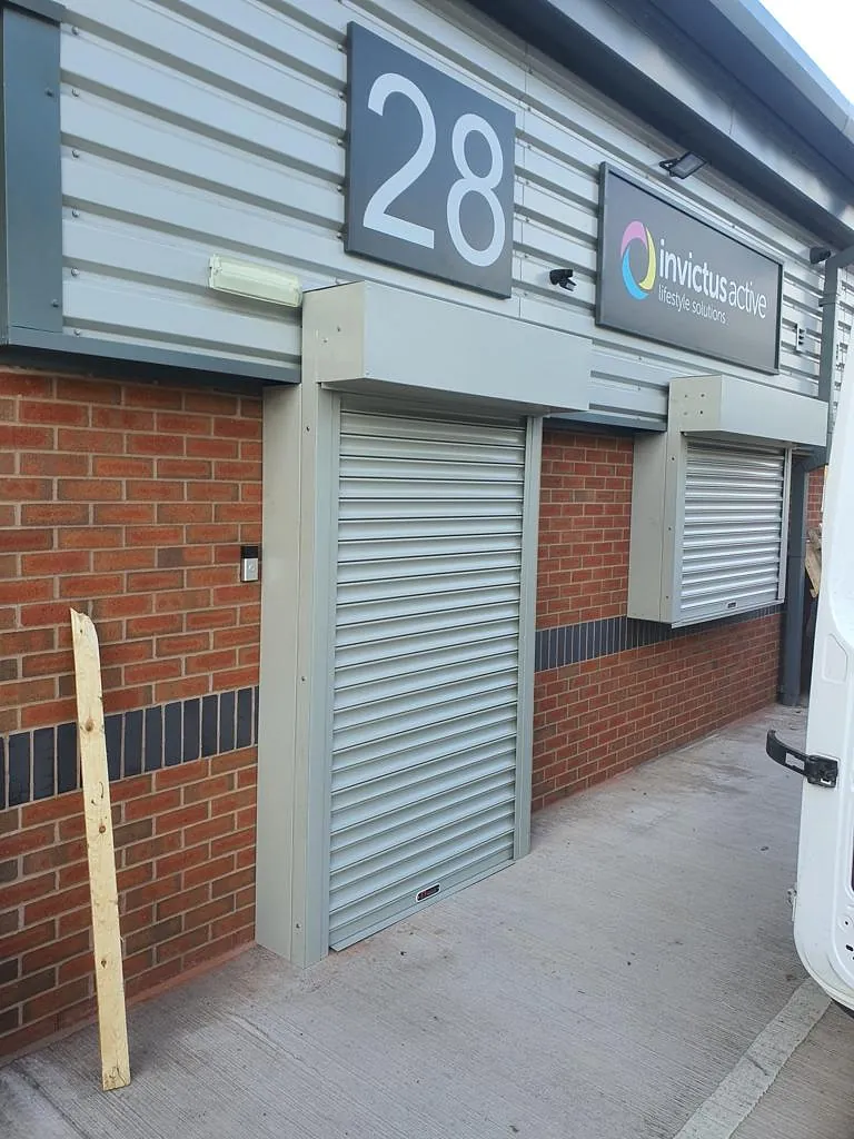 Powder coated doors for added security at a site in Willenhall