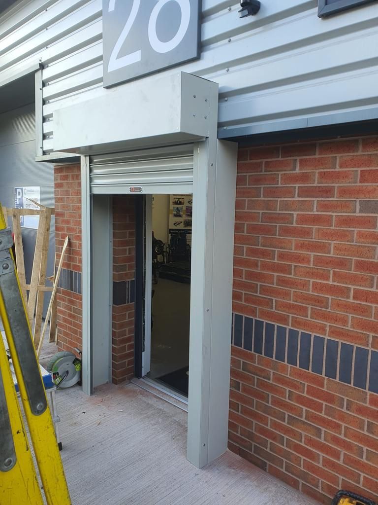 Powder coated doors for added security at a site in Willenhall
