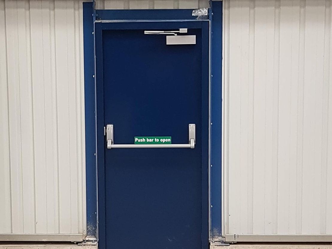 Steel security doors